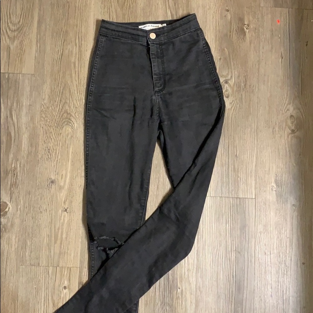 Super high waisted American apparel jeans